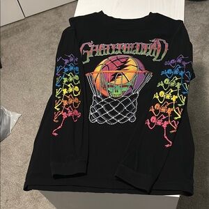 Hollister Black Graphic Long Sleeve Shirt